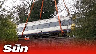 Salisbury train crash wreckage is removed after tragic incident
