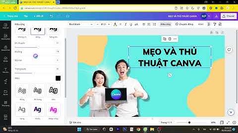 Hướng dẫn dùng canva