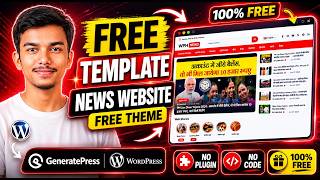 Generatepress Theme Customization | News Website On Generatepress Free Template |No Plugin No Coding