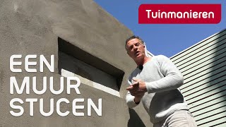 Hoe een muur de tuin stucen? | Tuinaanleg | Tuinmanieren