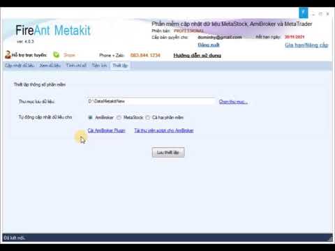FireAnt Metakit - 001. Hướng dẫn thiết lập FireAnt Metakit phiên bản mới