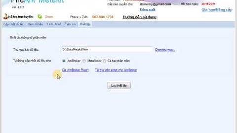 FireAnt Metakit - 001. Hướng dẫn thiết lập FireAnt Metakit phiên bản mới