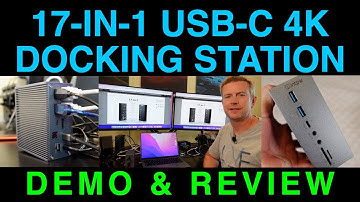 Demo INTPW 17-in-1 USB-C Docking Station up to 4K Triple Display Review