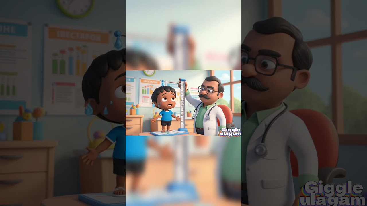 Kuttymani & the Height Check 😂📏 | Funny 3D Kids Cartoo | @Giggleulagam