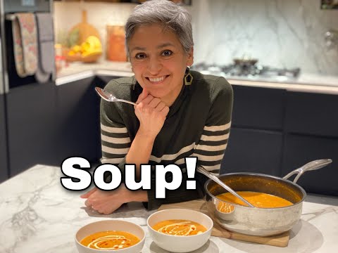 ROASTED TOMATO, PEPPER AND LENTIL SOUP with lots of flavour and depth  Veg Soup  Food with Chetna