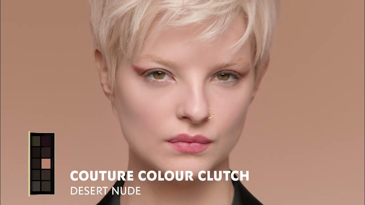 YSL BEAUTY - COUTURE COLOUR CLUTCH DESERT NUDE TOM PECHEUX TUTORIAL | GRAPHIC EYELINER