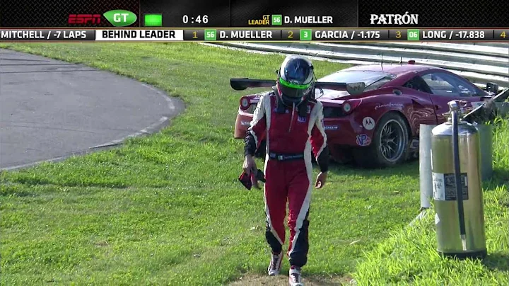2013 Lime Rock - Risi Ferrari Crash - ALMS - Tequila Patron - ESPN - Racing - Sports Cars