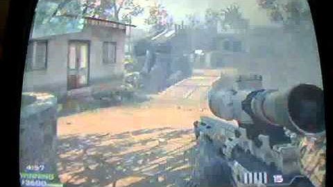 MW3 Strangest Final Stand Kill (Drop Shot? No Scope?)