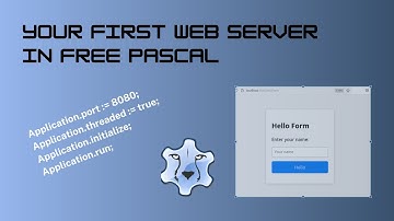 Building a Web Server in Free Pascal | Beginner Tutorial (No Background Sound)