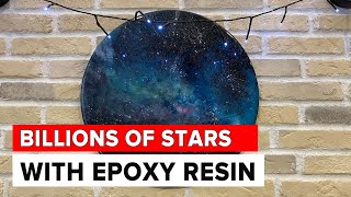 Epoxy resin SPACE ART - Resin galaxy painting, resin art painting