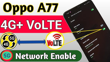Oppo A77 4G+ VoLTE Network Enable