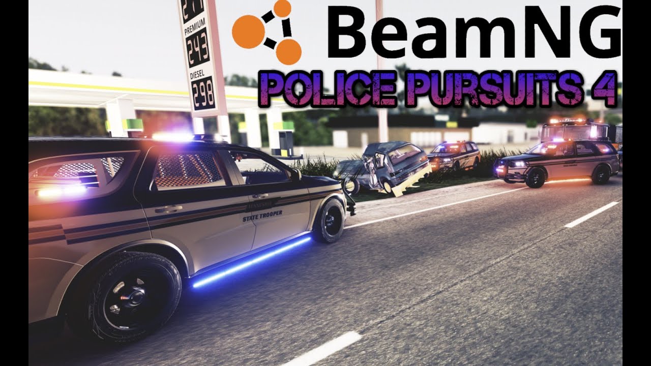 BeamNG Drive - POLICE PURSUITS 4!!