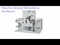 Des320 label paper die cutting and slitting machine 100mmin speed