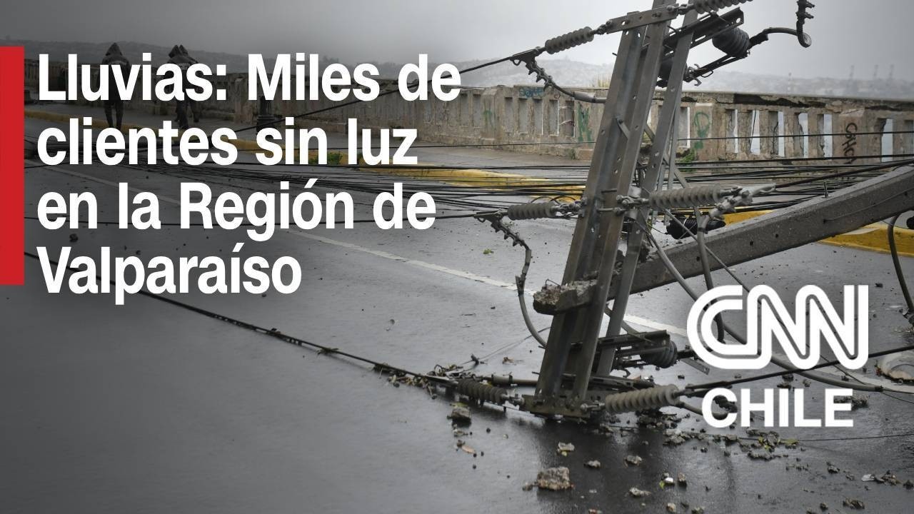 Intenso sistema frontal afecta a la Región de Valparaíso