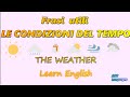 Frasi Utili in Inglese sul tempo atmosferico - The Weather- learn english