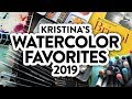 WATERCOLOR FAVORITES (Paints, Markers, Paper, Brushes) - 2019 Update