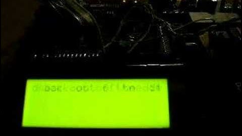 scroll text in and out of an LCD display
