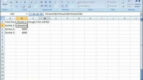 Excel Tutorial Creating 3D Formulas Microsoft Training Lesson 12.1