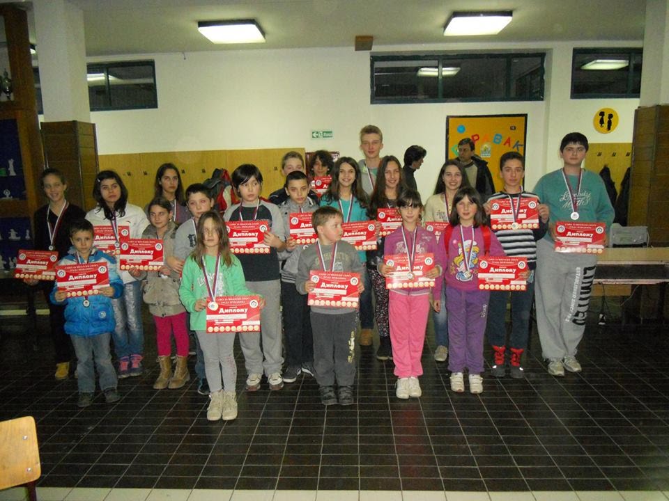 Pojedinačno prvenstvo OŠ Zrenjanina u šahu 2015