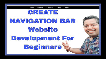Create Navigation Bar Using HTML & CSS On Simple Notepad