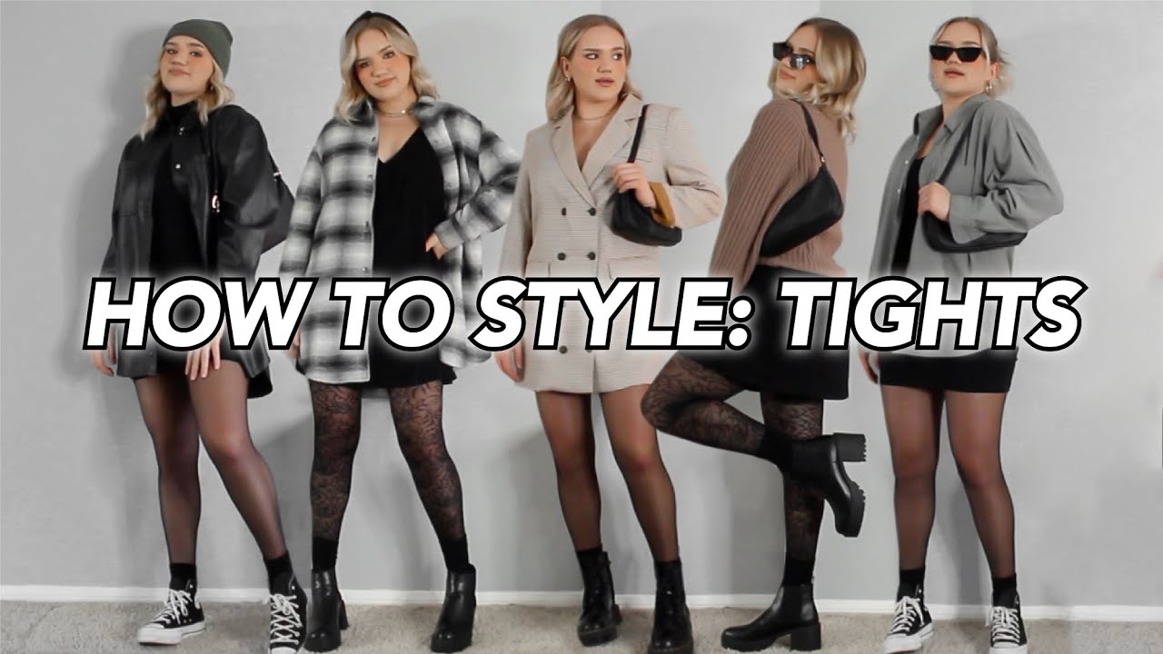 HOW TO STYLE: TIGHTS FOR WINTER! Cool & trendy outfit ideas with tights!  truly Jamie 2020 