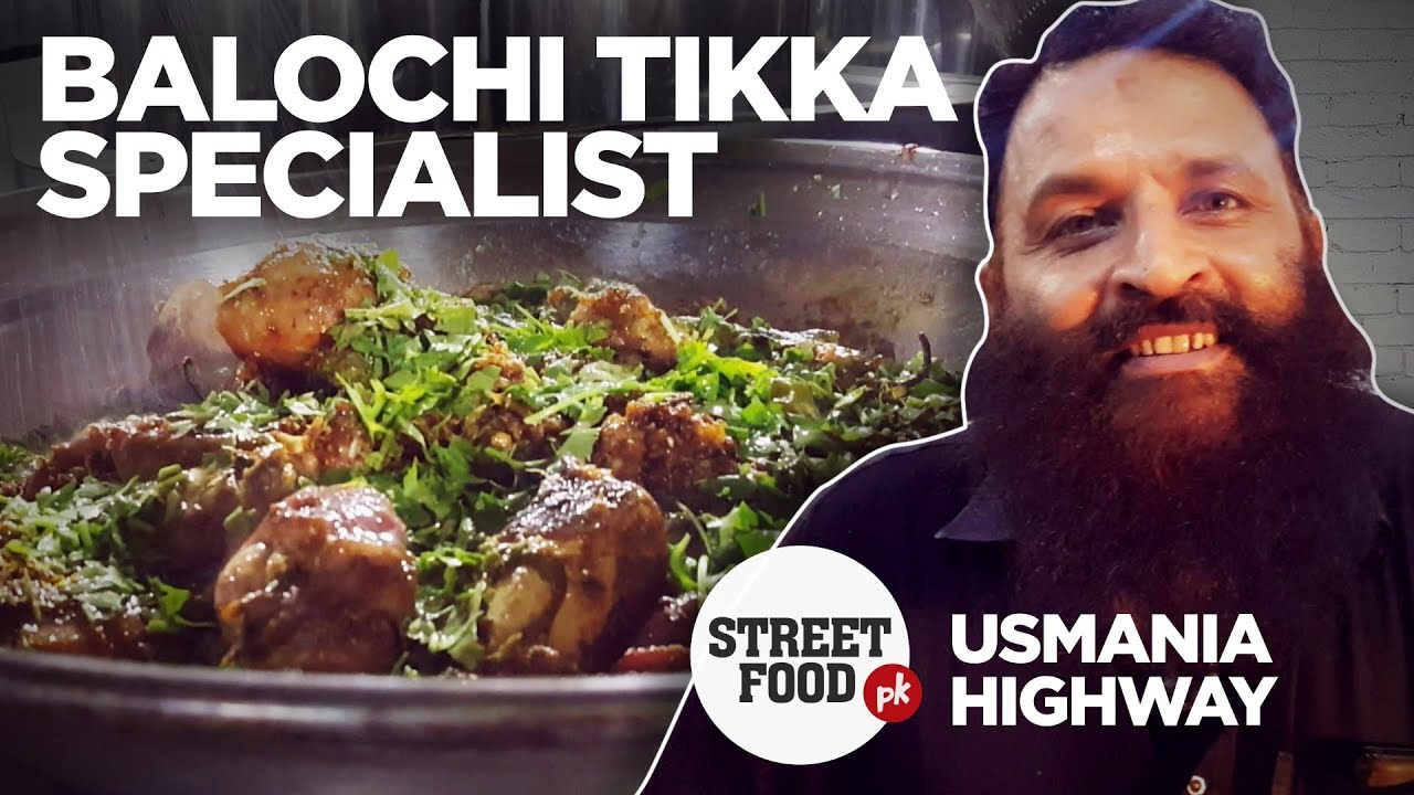 Balochi Tikka at Usmania | Pakistan Street Food | Karachi Highway | Street Food PK