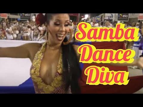 Samba Dance Performance: Brunette Diva at Sambadrome Rio Carnival