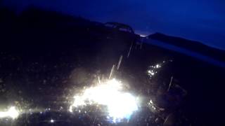 Hpi Hellfire Nitro Monster running on fire