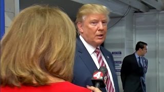 Trump walks off interview after racism question