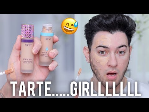 NEW TARTE SHAPE TAPE FOUNDATION HONEST AF REVIEW!