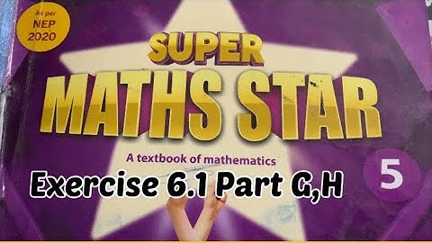 Class 5||Super Math Star||Chapter 6||factors and multiples||Exercise 6.1||Part G,H||#math #maths
