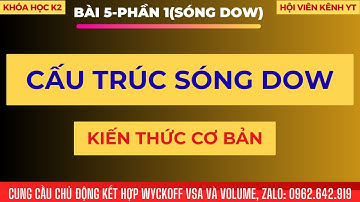 Vd5(P1-Sóng Dow): Hiểu sơ lược về Cấu trúc sóng Dow 1 cách cơ bản để vẽ cấu trúc thj trường