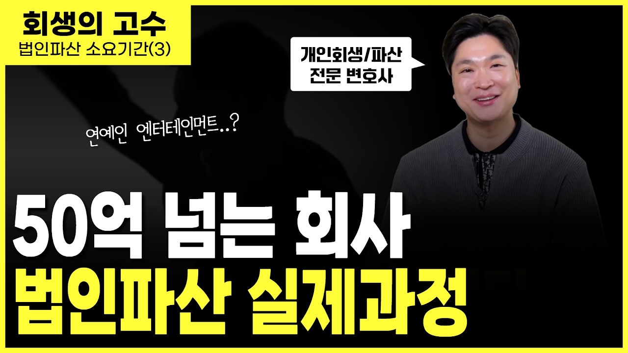 법인파산 얼마나 걸릴까? 대표는? 10억초과 회사의 진행과정 영상 미리보기