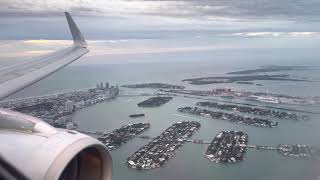 American Airbus A321 Morning Landing Miami Intl. (KMIA)