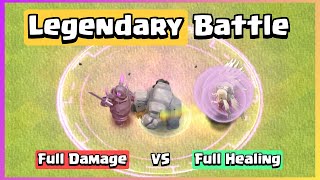 Raging P.E.K.K.A VS Immortal Golem | Clash of Clans