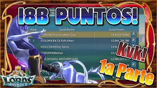 18B de puntos en KvK! Ataques y defensas de la mano de Wolf Bazil! 1a Parte - Lords Mobile ES