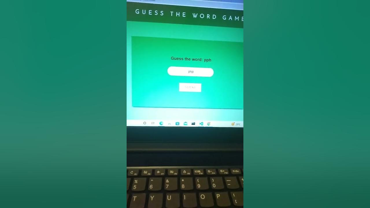 Javascript Word Scramble Game !Guess The word game in JavaScript in ...
