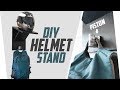 Building a Helmet Wall Stand With A Piston