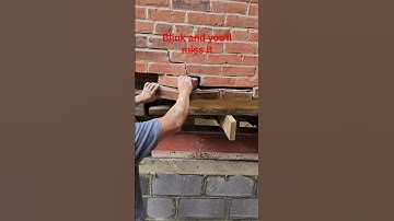 Brick wall collapses in a split second. emergency brick repair.  #construction #brick #diy #work