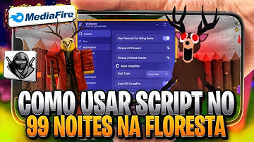 🔥Como BAIXAR e COLOCAR SCRIPT no 99 NOITES NA FLORESTA (Celular/PC) Instalar Executor - Usar Script