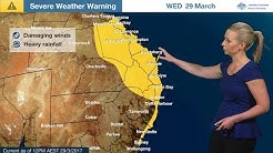 ⚠Weather Update: Ex-tropical cyclone Debbie, 29 March 2017