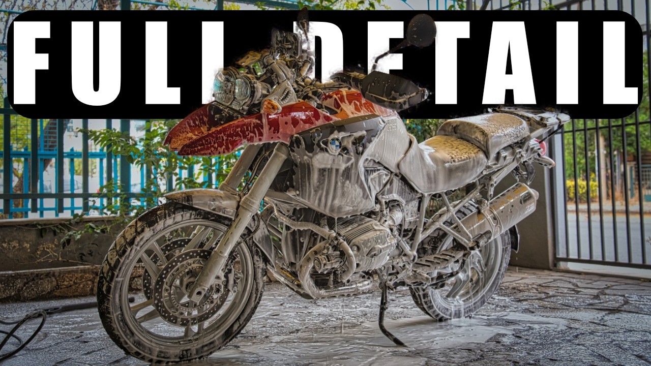 NEGLECTED BMW R1200 GS - Full Detail - Deep Clean, PPF & Ceramic Coating - Motorcycle Detailing
