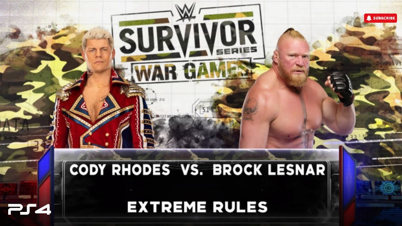 FULL MATCH WWE 2K23 CODY RHODES VS BROCK LESNAR SURVIVAL SERIES 2023 full-match-wwe-2k23-cody-rhodes-vs-brock-lesnar-survival-series-2023