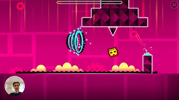 GEOMETRY DASH CLUTTERFUNK FIRST TRY (all coins) (face cam)
