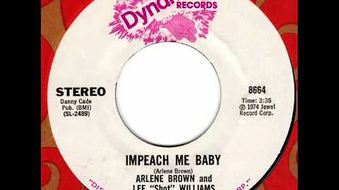 ARLENE BROWN  Impeach me Baby  70s Rare Soul