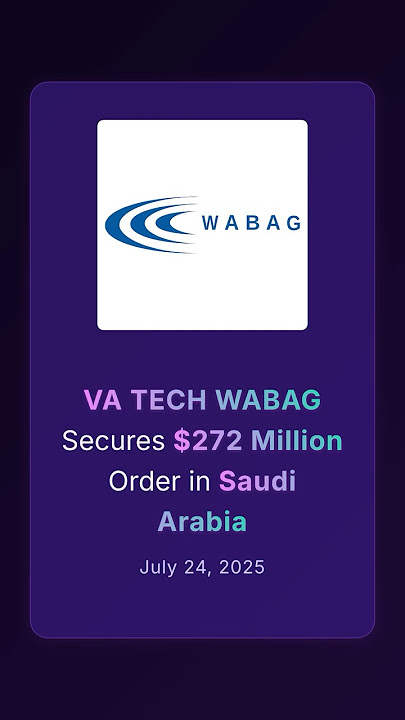 VA TECH WABAG Secures $272 Million Order in Saudi Arabia #stockstowatch #watchlist #corporateupdates