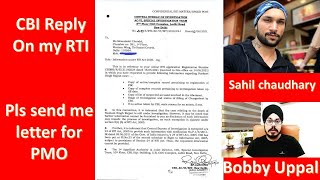 CBI Reply on my RTI to my Lawyer - What will Do next Action With Sahil - Send me letter for Modi Ji