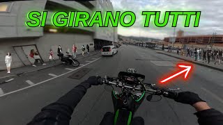 Primo Giorno Di Scuola In Moto Kawasaki Kx-F 450 Motard