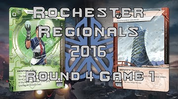 Netrunner Rochester Regionals 2016 - Round 4 Game 1 - Hayley vs Pālanā