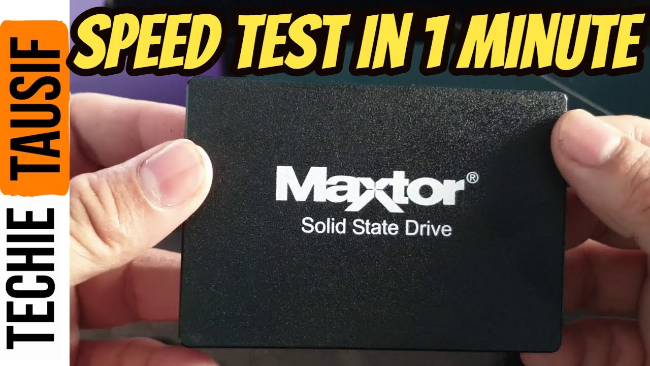 Maxtor Z1 SSD Speed Test in 1 Minute | Techie Tausif - YouTube